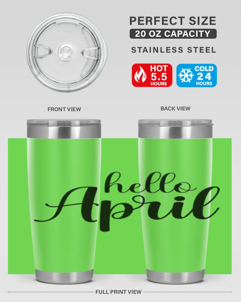 Hello april  219#- spring- Tumbler