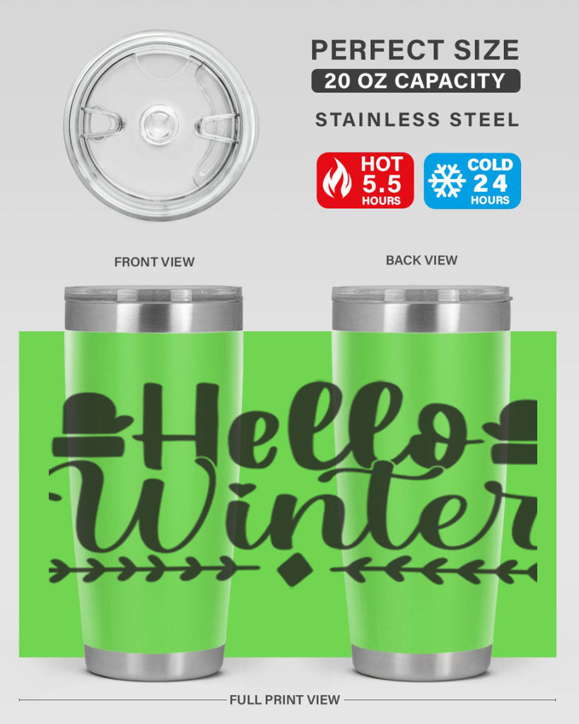 Hello winter 184#- winter- Tumbler