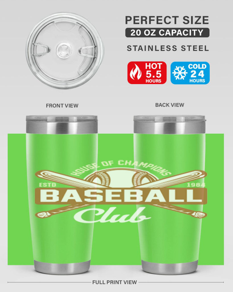 House 1178#- baseball- Tumbler
