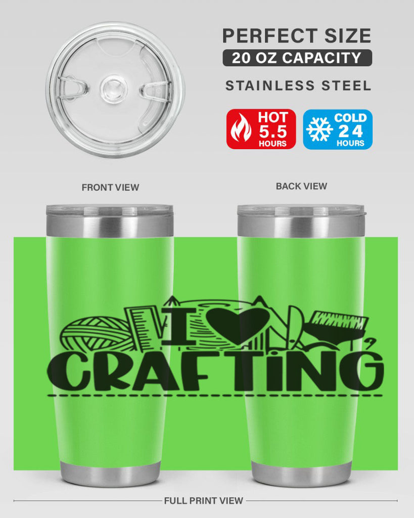 I Love Crafting 20#- crafting- Tumbler