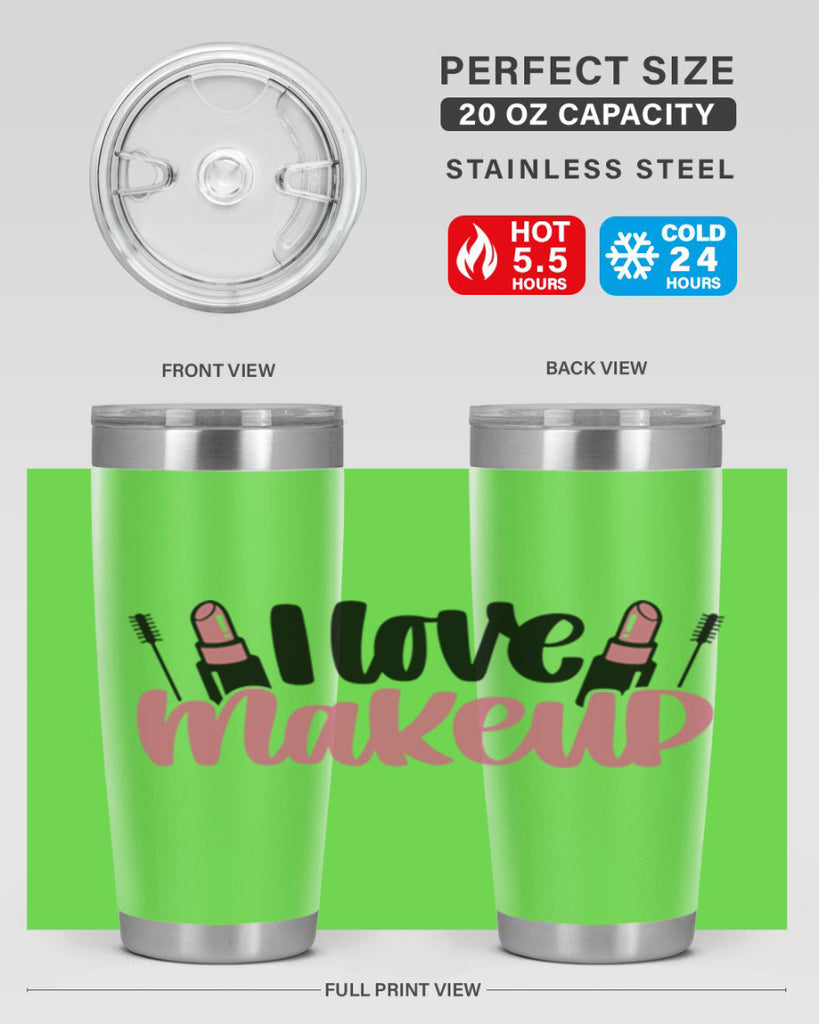 I Love Makeup Style 80#- make up- Tumbler