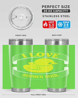 I Love Rubber duck Style 41#- duck- Tumbler
