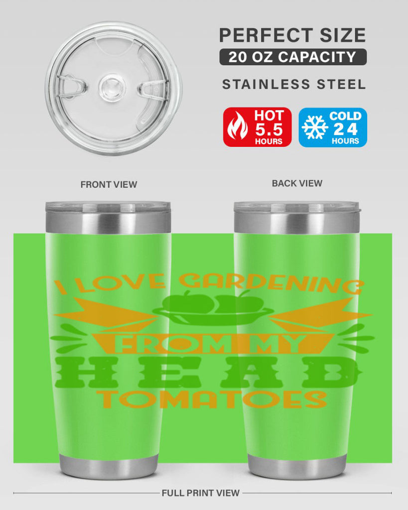I love gardening from my head tomatoes 54#- farming and gardening- Tumbler