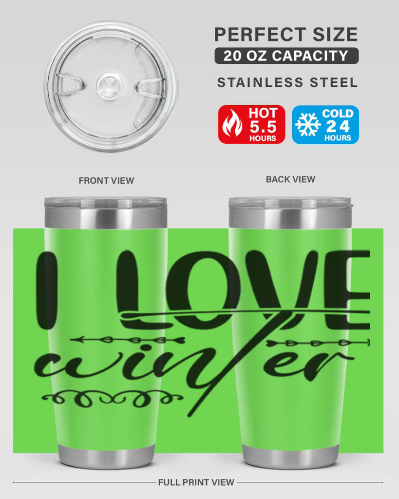 I love winter 243#- winter- Tumbler