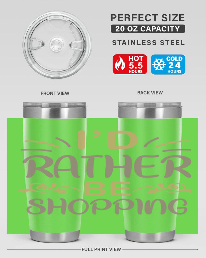 Id Rather Be Shopping 109#- fashion- Cotton Tank