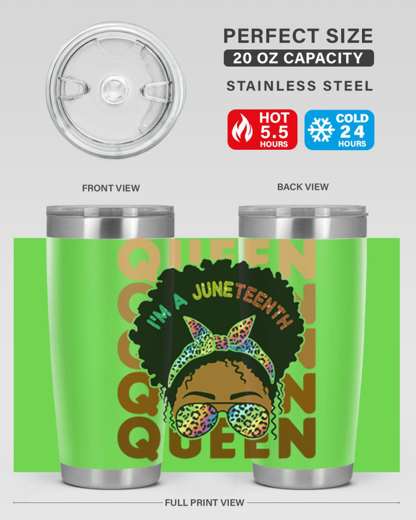 Juneteenth Queen Swag Black Melanin Png 26#- Juneteenth- tumbler