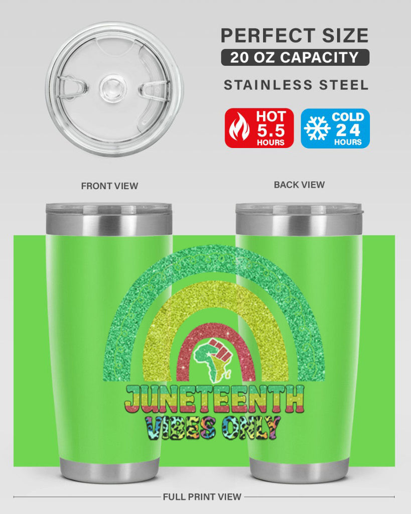 Juneteenth Vibes Only 5#- Juneteenth- tumbler