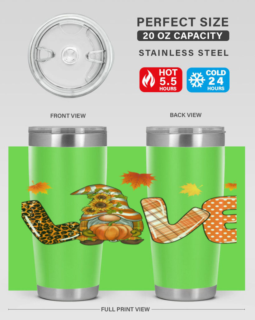 LOVEFallGnomeAutumn 416#- fall- Tumbler