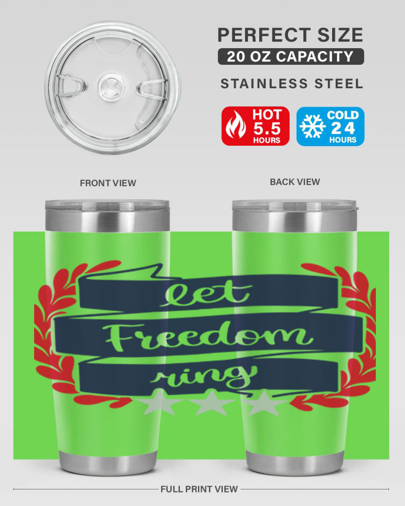 Let Freedom Ring Style 159#- Fourt Of July- Tumbler