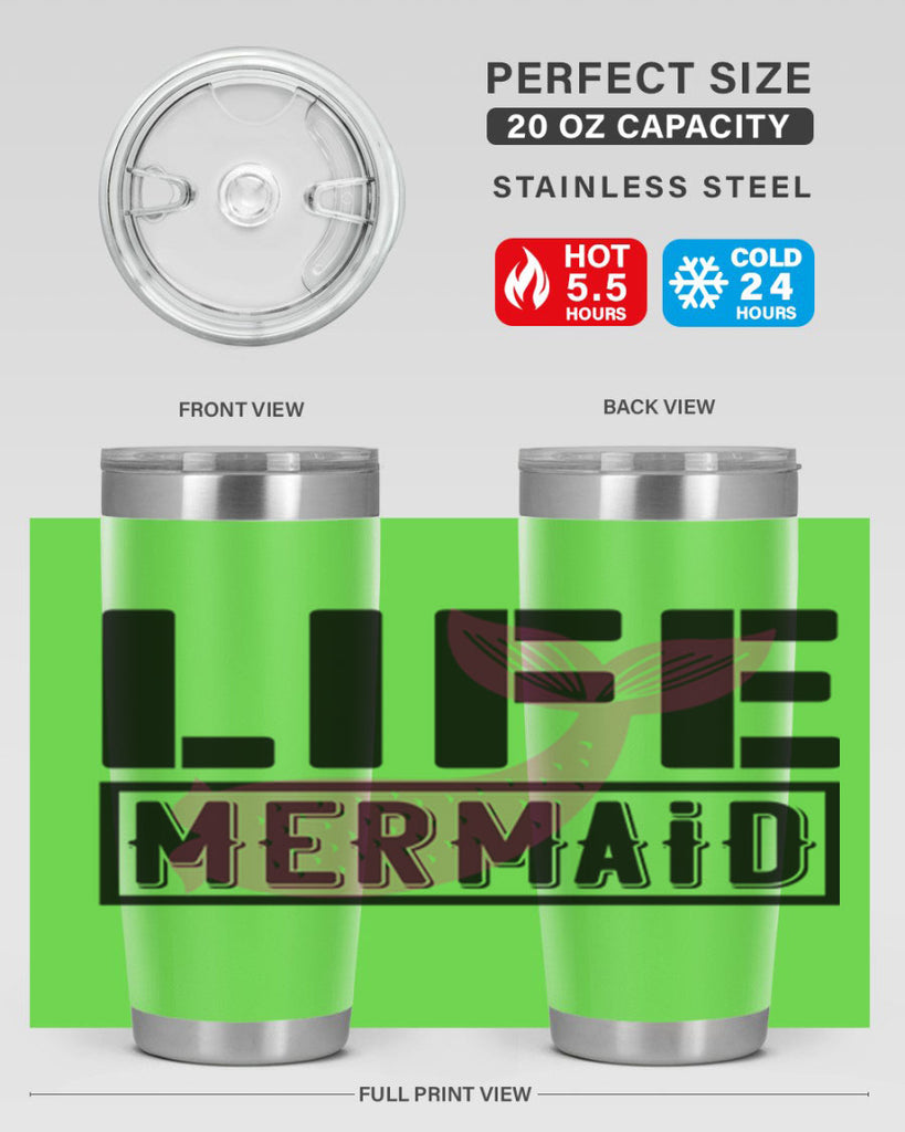 Life mermaid 303#- mermaid- Tumbler
