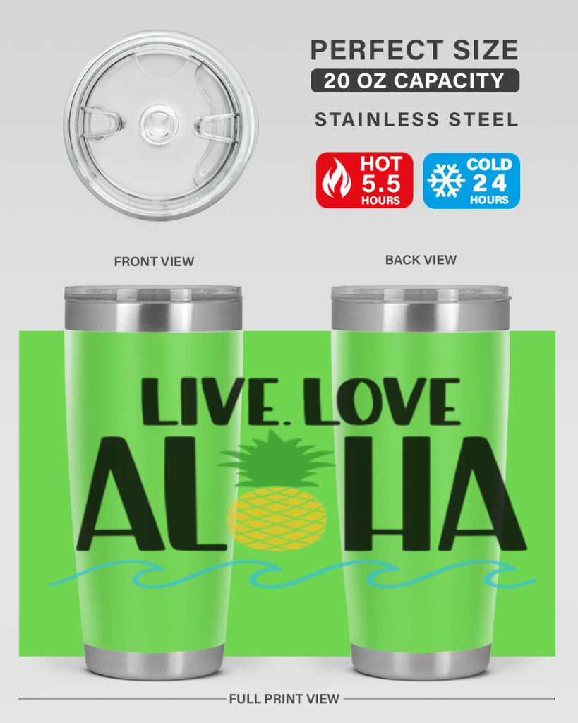 Live Love Aloha Style 30#- summer- Tumbler