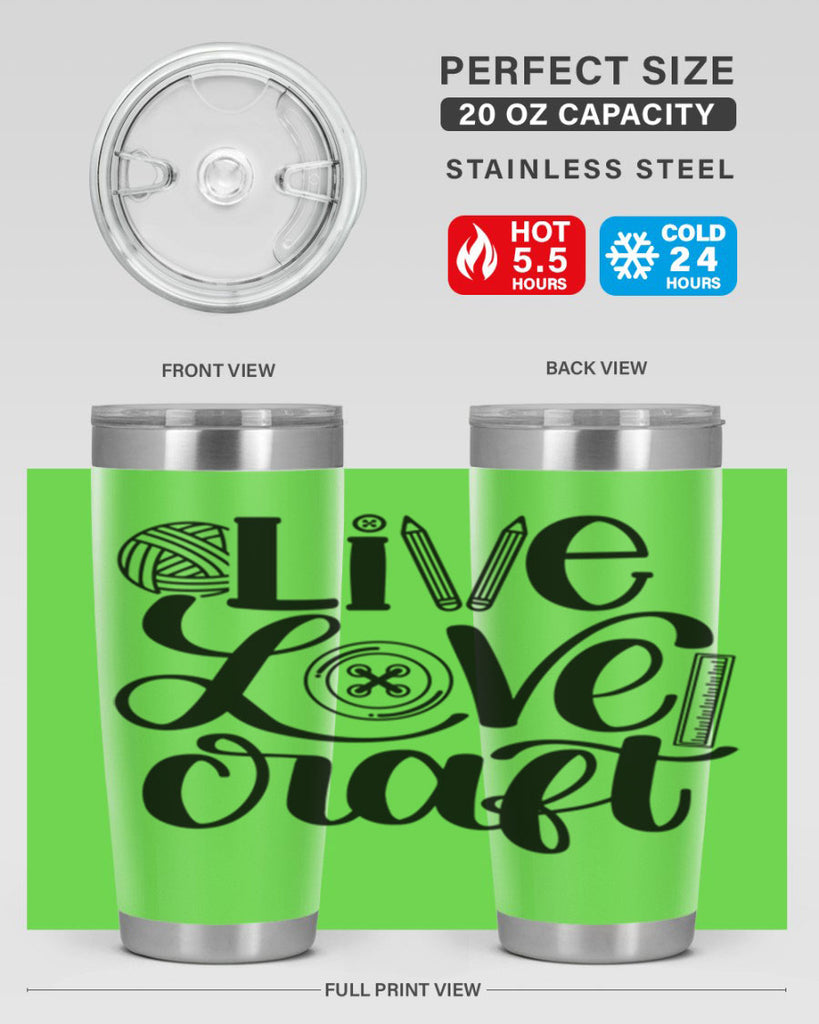 Live Love Craft 14#- crafting- Tumbler