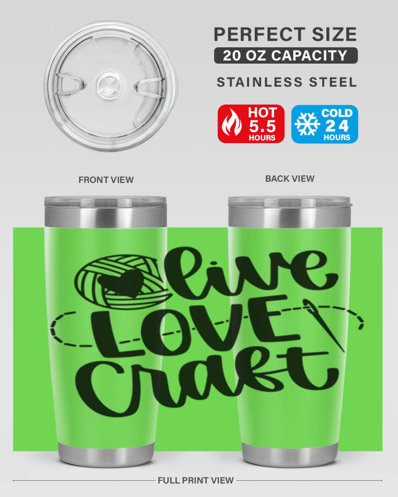 Live Love Craft 15#- crafting- Tumbler
