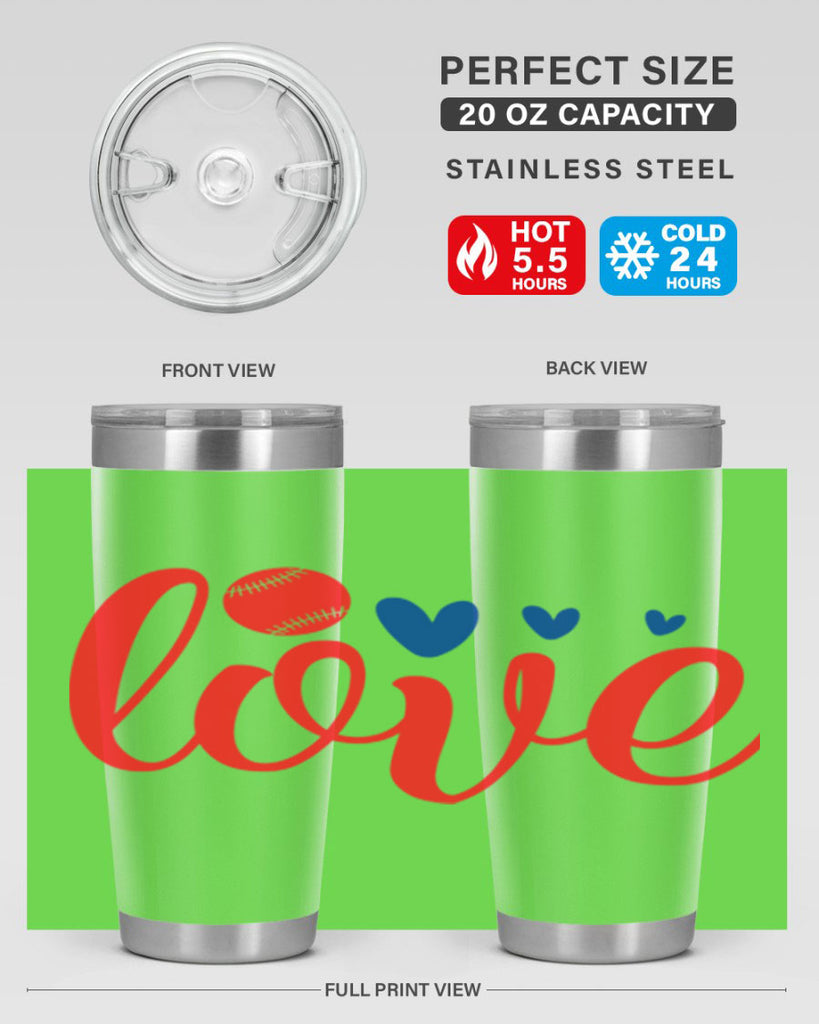 Love 2052#- baseball- Tumbler