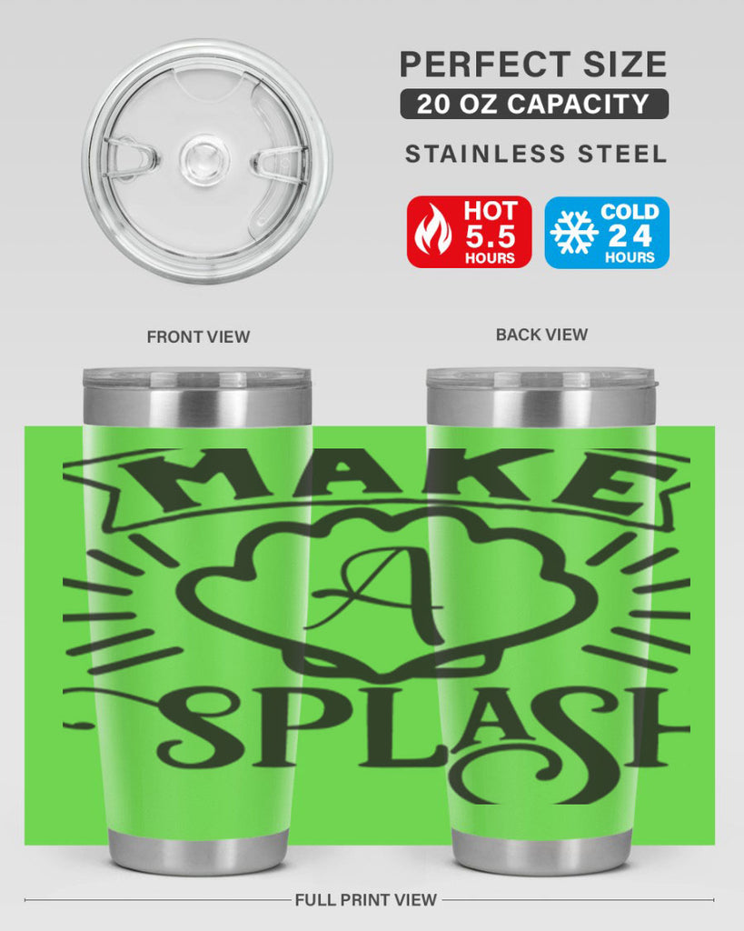 Make a splash 312#- mermaid- Tumbler