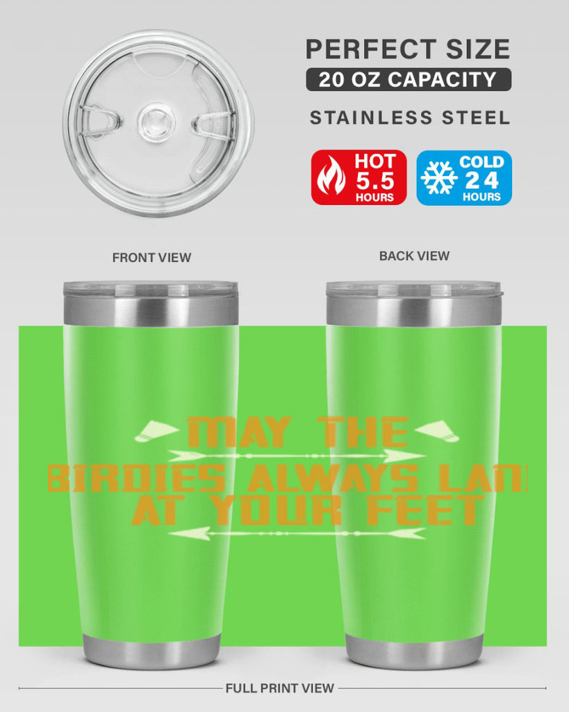 May the birdies always land at your feet 1963#- badminton- Tumbler