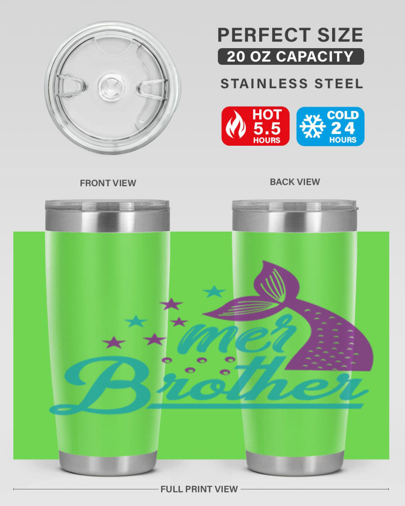 Mer Brother 323#- mermaid- Tumbler