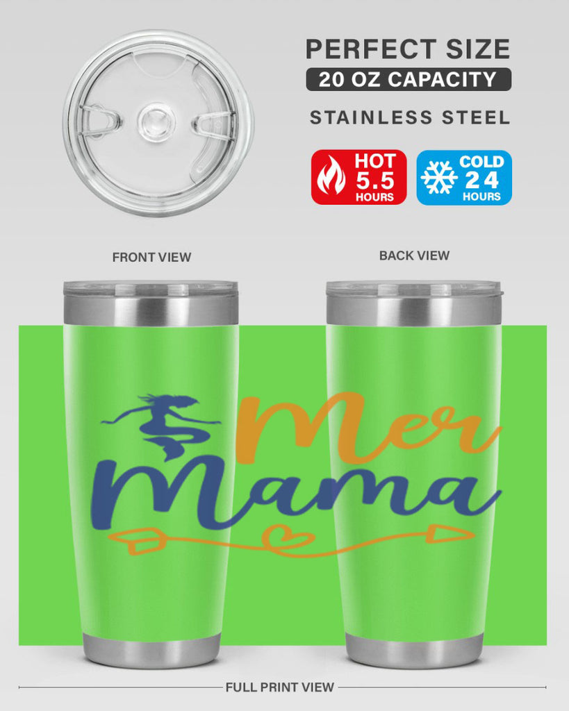 Mer Mama 331#- mermaid- Tumbler