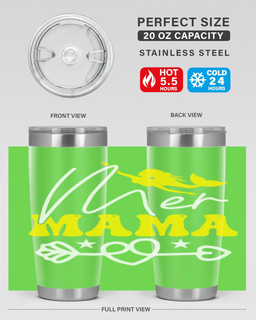 Mer Mama 332#- mermaid- Tumbler
