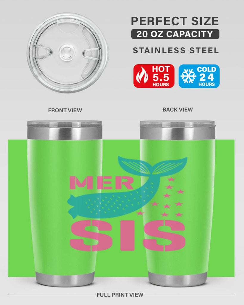 Mer Sis 345#- mermaid- Tumbler
