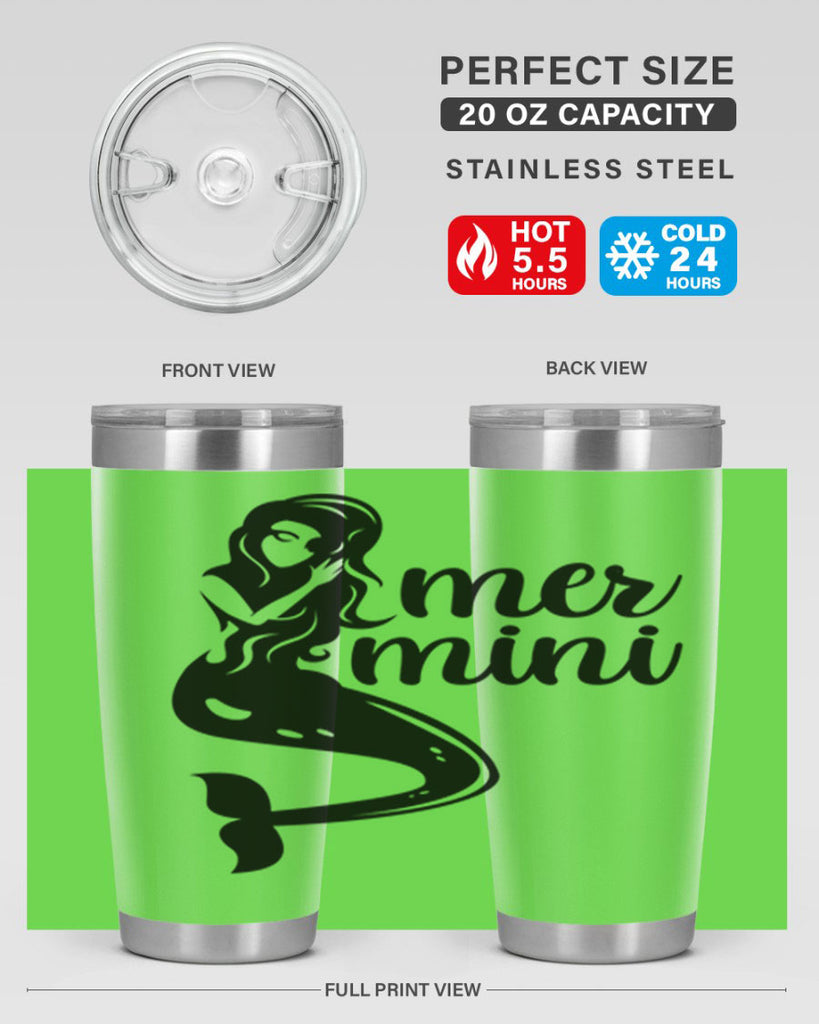 Mer mini 352#- mermaid- Tumbler