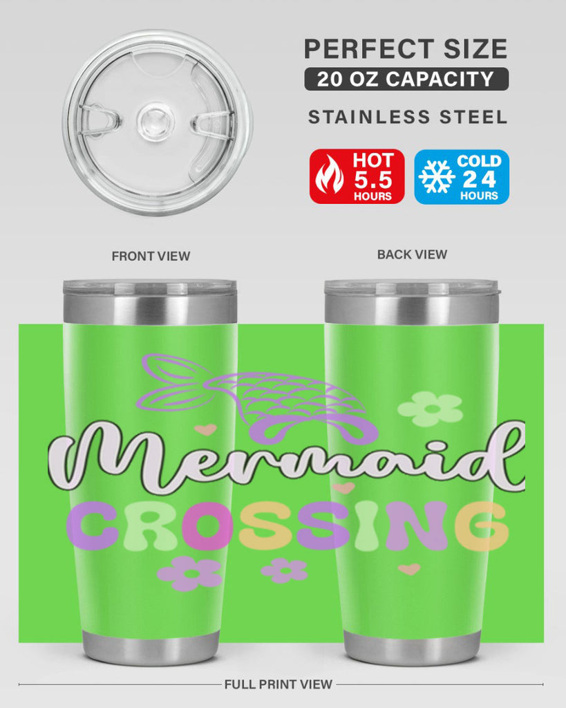 Mermaid Crossing 401#- mermaid- Tumbler