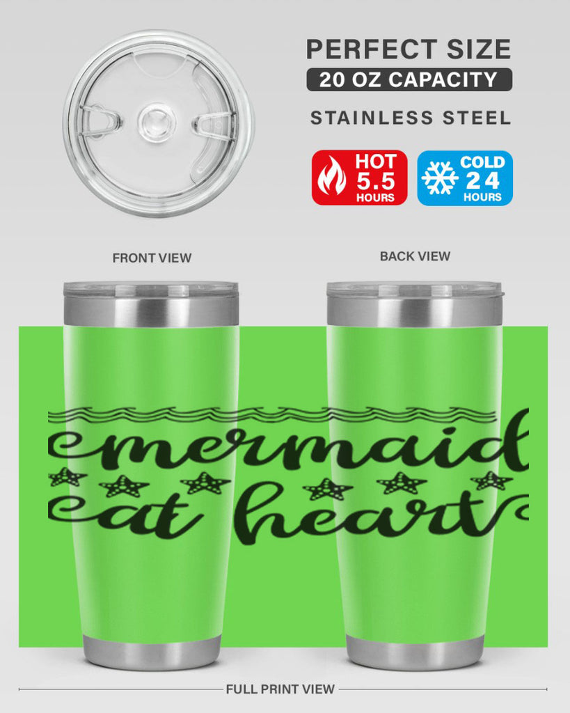 Mermaid at heart design 398#- mermaid- Tumbler