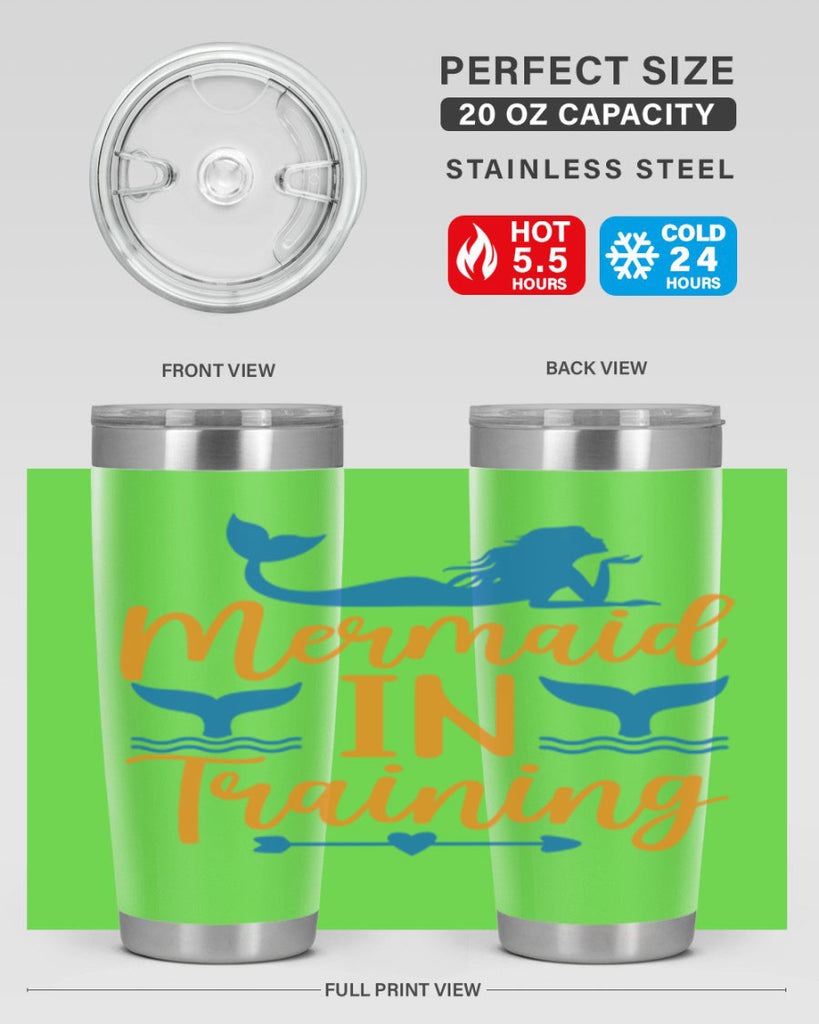 Mermaid in Training 367#- mermaid- Tumbler
