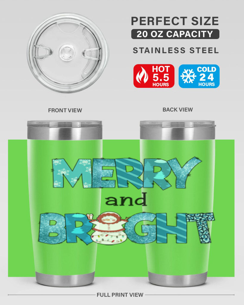 Merry and Bright 321#- winter- Tumbler