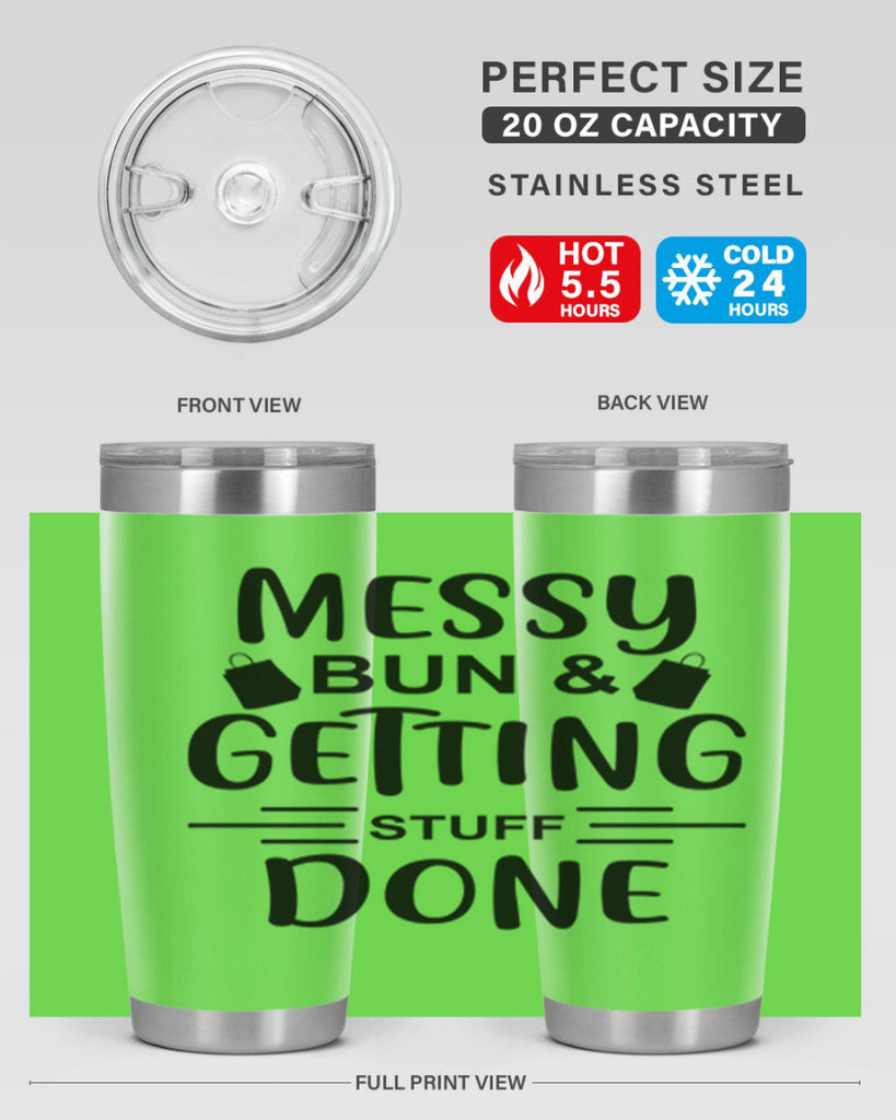 Messy Bun Getting Stuff Done 120#- fashion- Cotton Tank