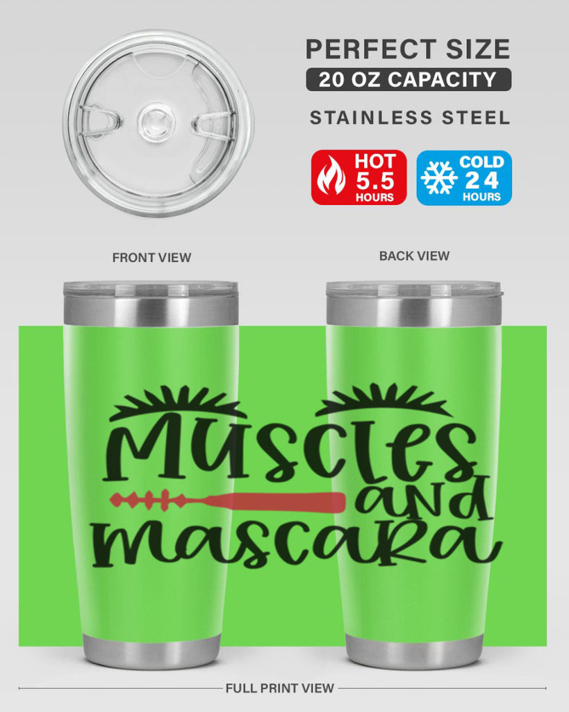 Muscles and mascara design Style 221#- make up- Tumbler