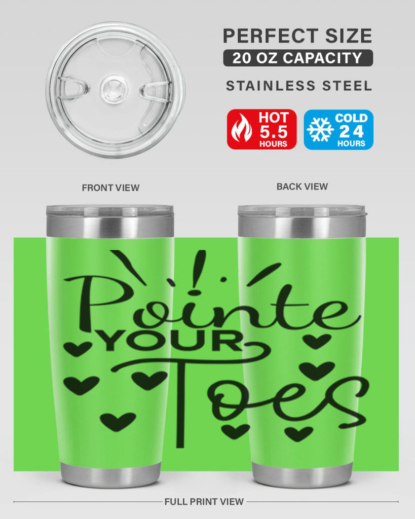 Pointe Your Toes 73#- ballet- Tumbler