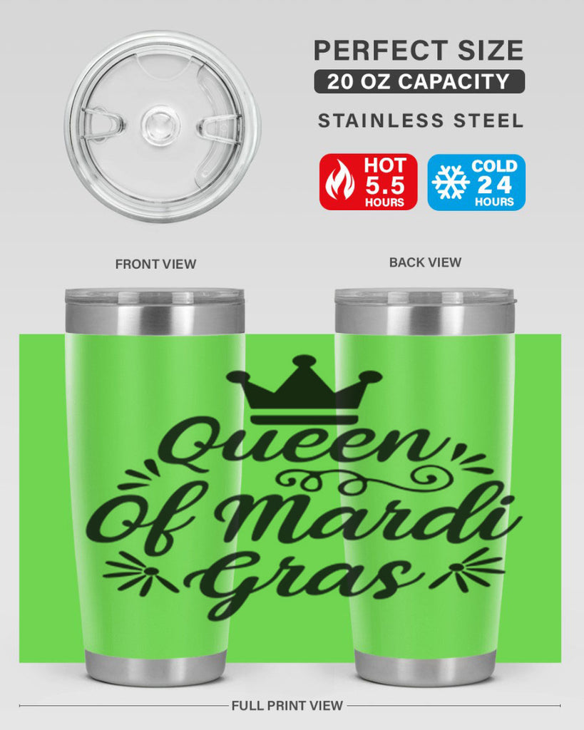 Queen Of Mardi Gras 135#- fashion- Cotton Tank
