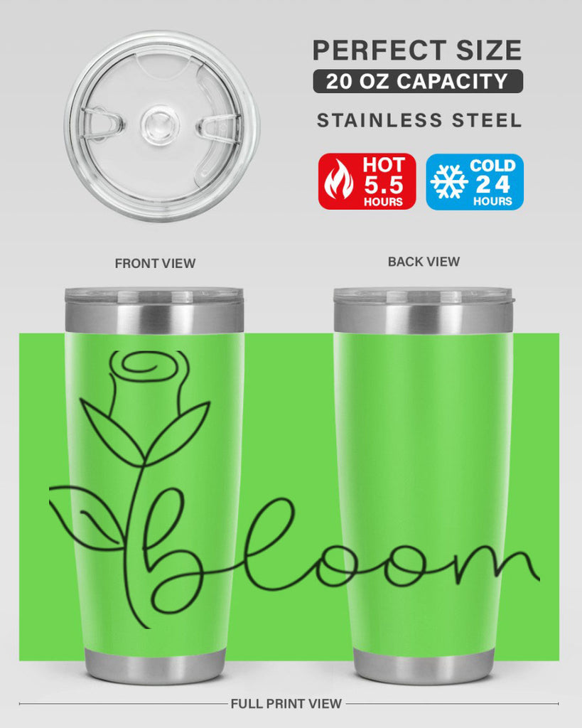 Rosebud line bloom400#- spring- Tumbler