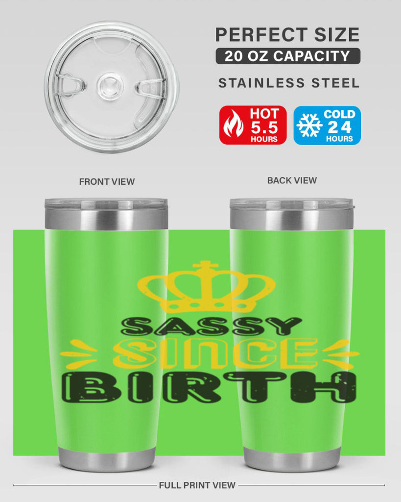 Saddy since birth Style 16#- baby shower- tumbler