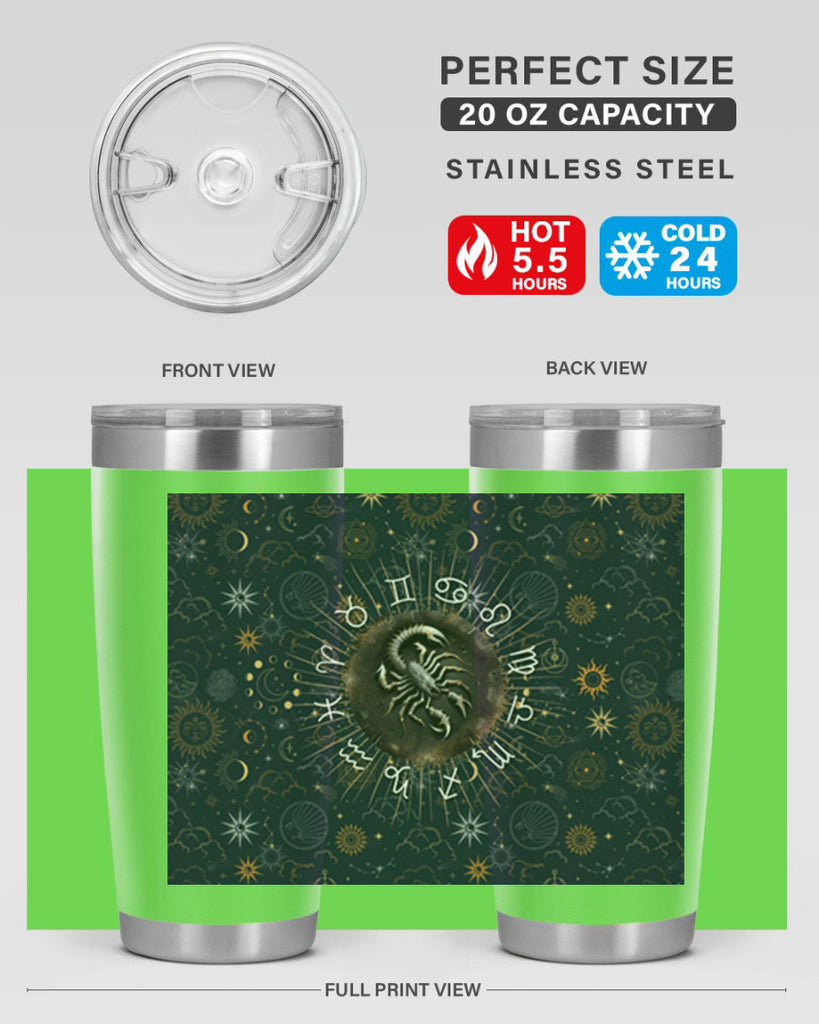 Scorpius Straight 466#- zodiac- Tumbler