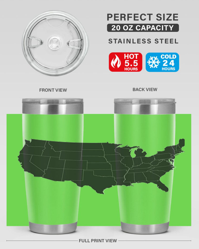 Separate Color Map Style 71#- Fourt Of July- Tumbler