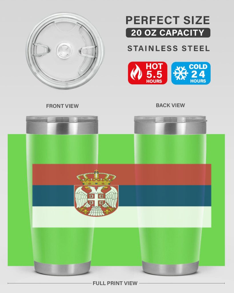 Serbia 44#- world flags- Tumbler