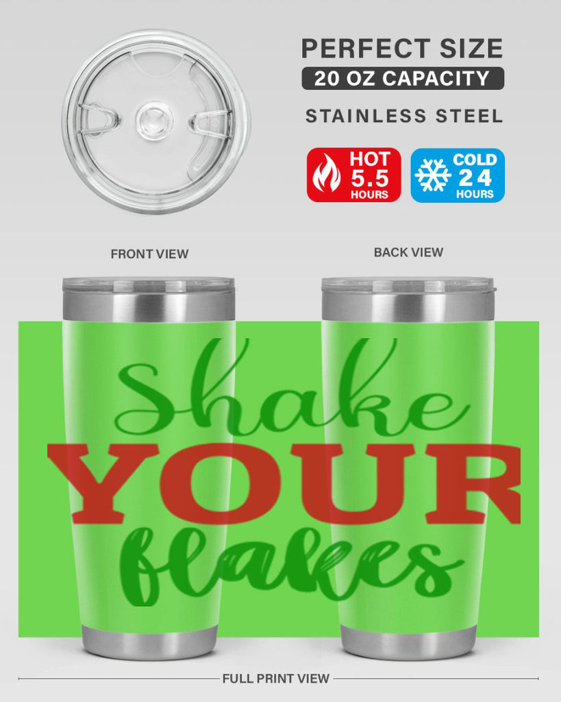Shake Your Flakes 355#- winter- Tumbler