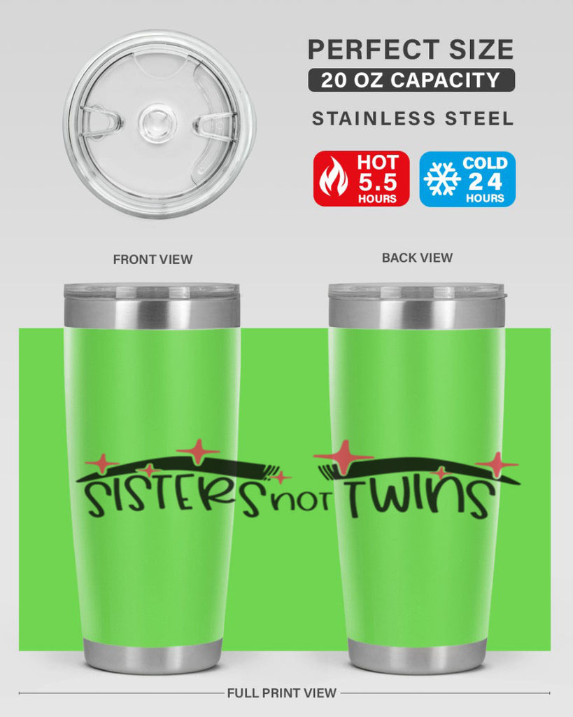 Sisters Not Twins Style 22#- make up- Tumbler