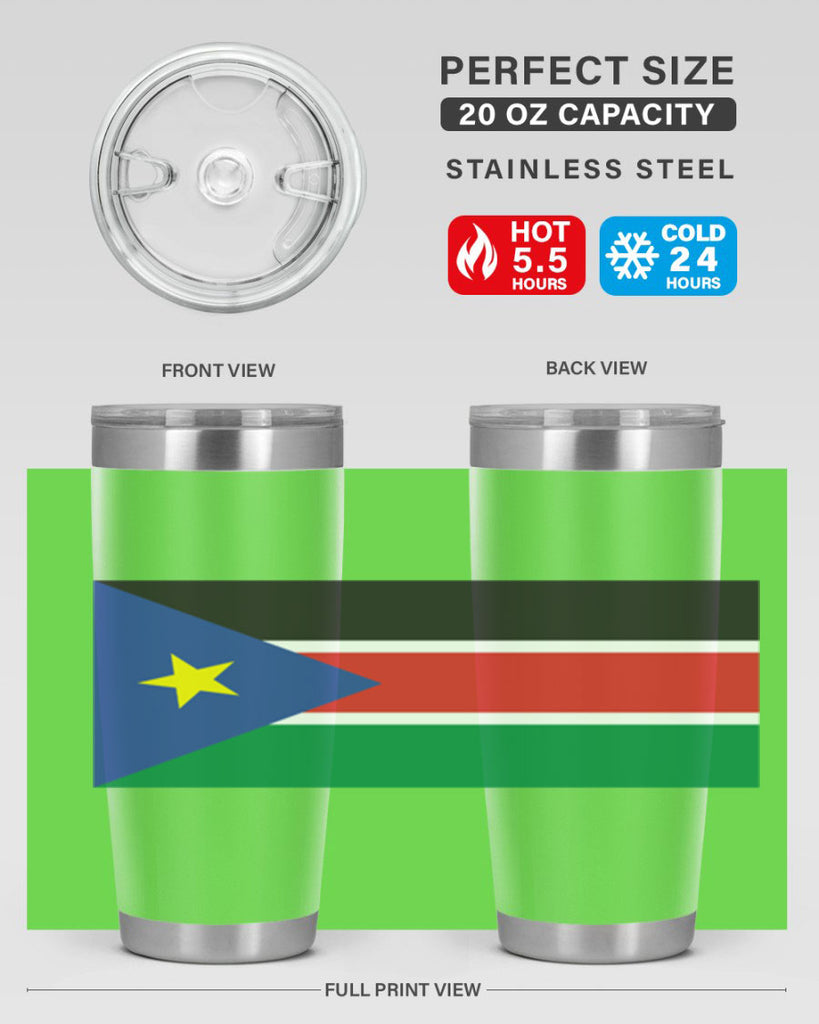 South Sudan 34#- world flags- Tumbler