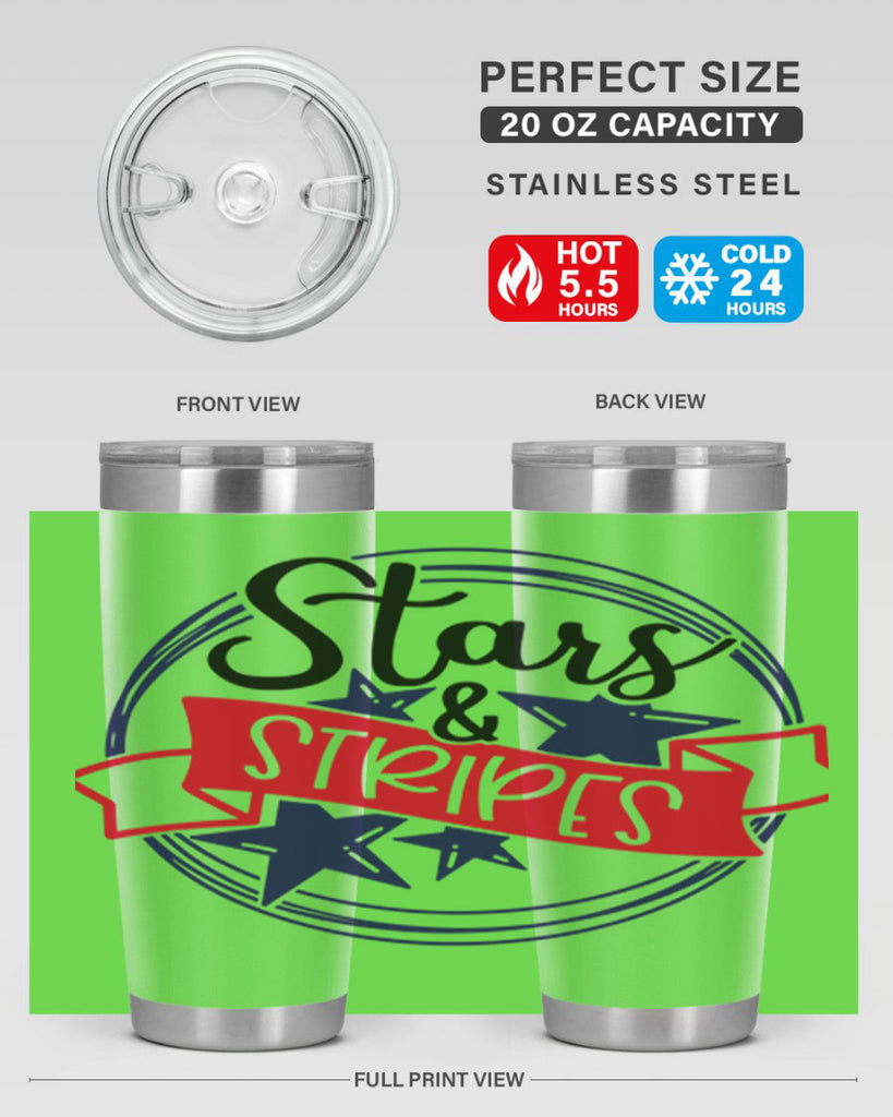 Stars StripeS Style 174#- Fourt Of July- Tumbler