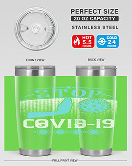 Stop covid Style 22#- corona virus- Tumbler