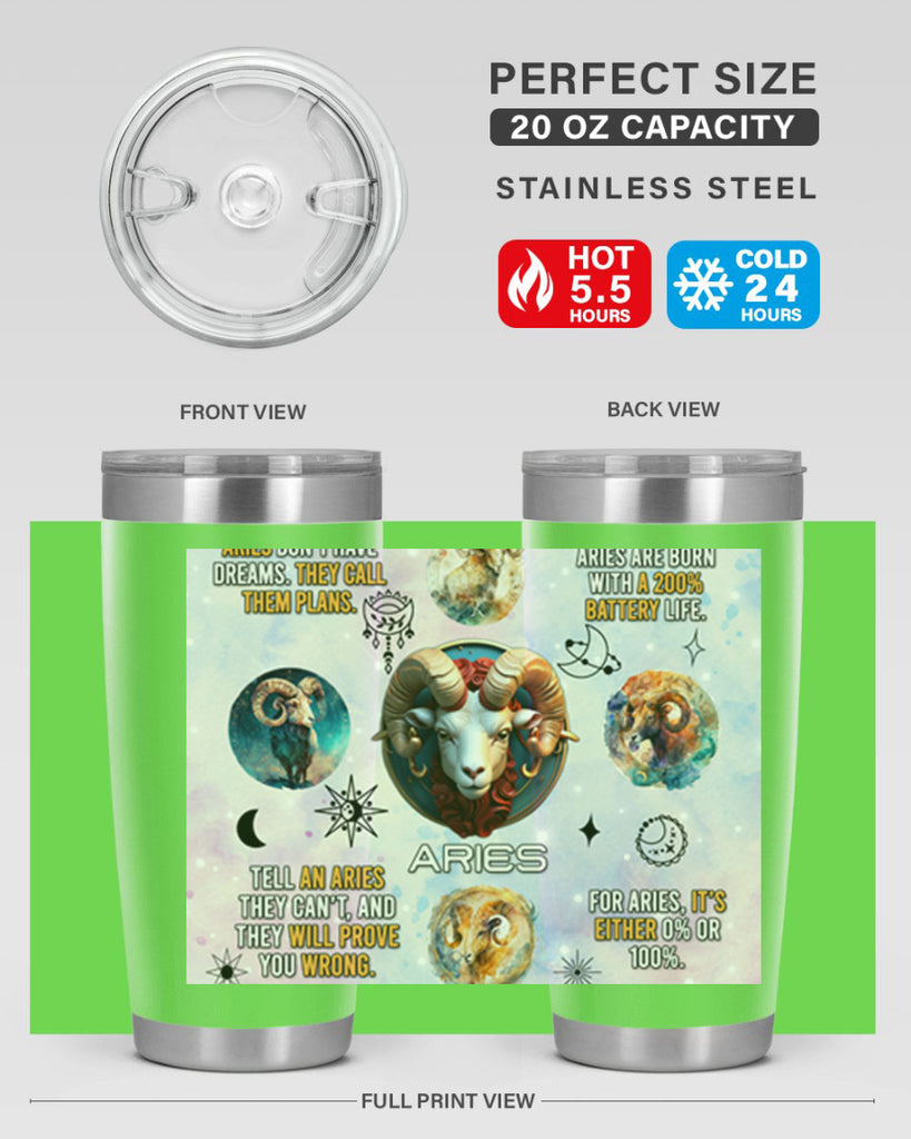 StraightAries 469#- zodiac- Tumbler