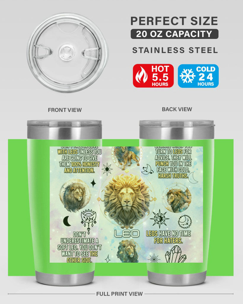 StraightLeo 473#- zodiac- Tumbler