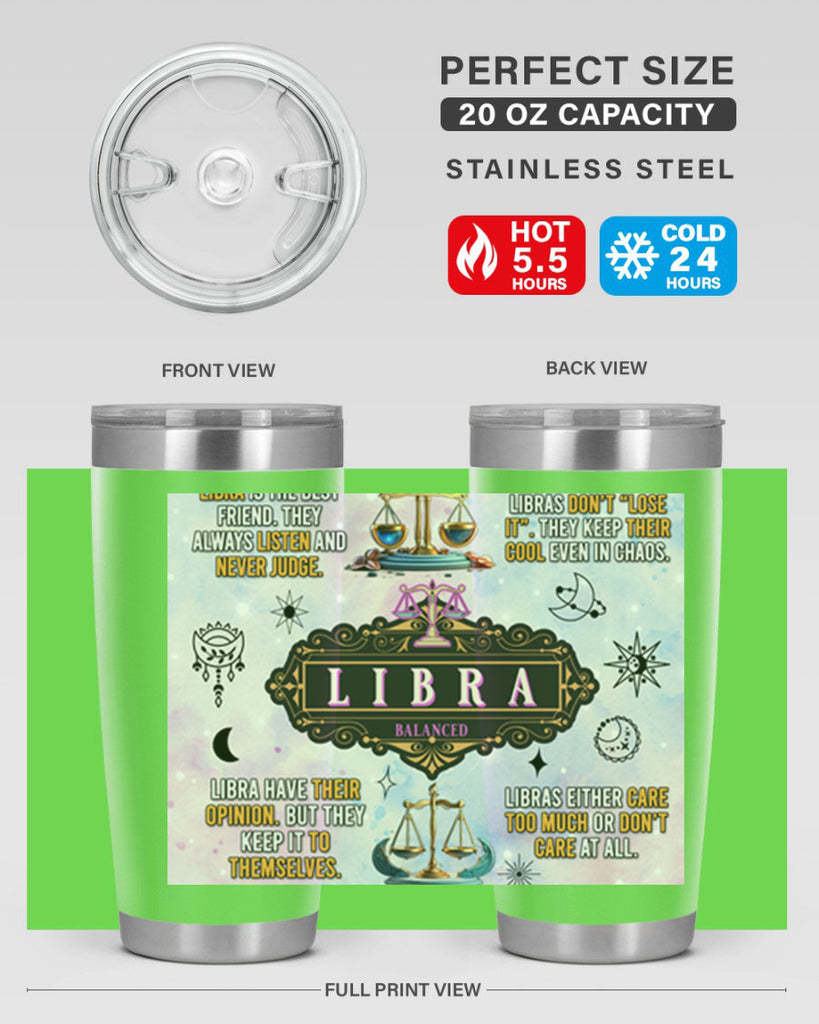 StraightLibra 474#- zodiac- Tumbler
