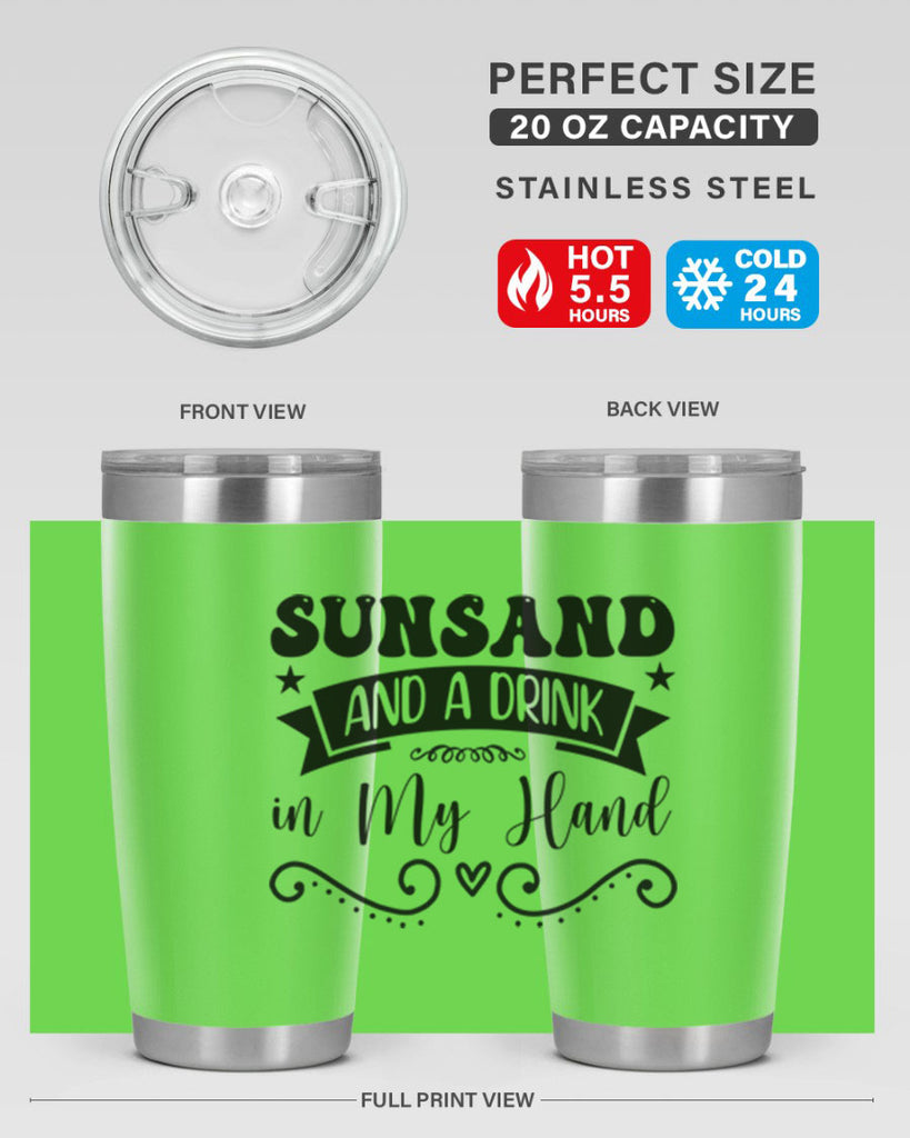 Sunsandandadrinkin 484#- zodiac- Tumbler