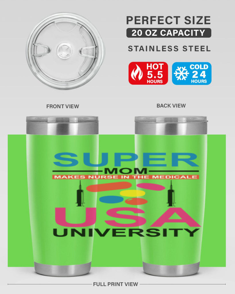Super Mom Makes Nurse in the Style 333#- nurse- tumbler
