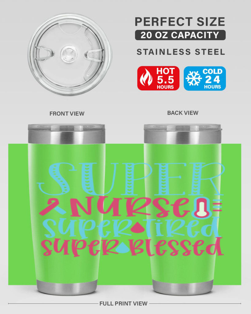 Super Nurse Super Tired Style 346#- nurse- tumbler