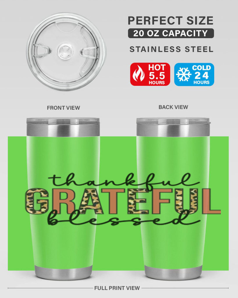 Thankful grateful blessed 602#- fall- Tumbler